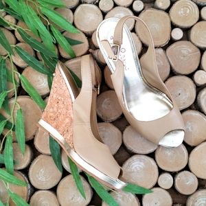 Lilly Pulitzer Slingback Peep Toe Kristin Wedges